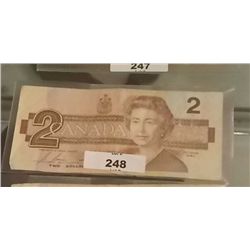 BILL - $2 - NO SHIPPING OUT OF CANADA