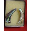 Image 2 : VINTAGE EARRINGS - ABALONE