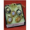 Image 1 : VINTAGE EARRINGS (2 PR)(1AS-IS)  & NECKLACE = 5 PC TOTAL
