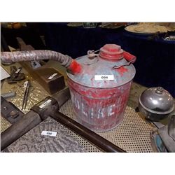 VINTAGE METAL FUEL CAN