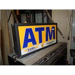 LIGHTED  ATM  SIGN - CAN CHANGE FROM PANEL TO YOUR STORE NAME