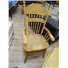 Image 1 : OAK PRESS BACK DINING CHAIRS - NEW -  (2 CAPTAINS & 2 SIDE) TOTAL = 4 X BID