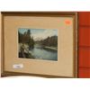 Image 1 : VINTAGE FRAMED PICTURE - COWICHAN RIVER