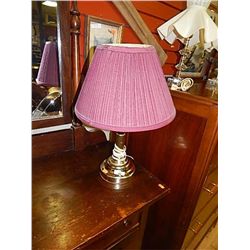 TABLE LAMP WITH PINK SHADE