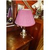 Image 1 : TABLE LAMP WITH PINK SHADE