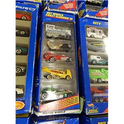 NEW HOT WHEELS - SOME PACKAGES DAMAGED SOME MINT - PACK SET OF 5 CARS - 1 BOX PER LOT