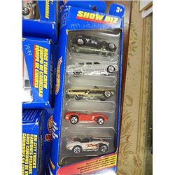 NEW HOT WHEELS - SOME PACKAGES DAMAGED SOME MINT - PACK SET OF 5 CARS - 1 BOX PER LOT