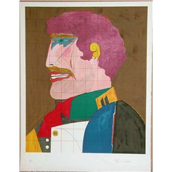 Richard Lindner, Profile, Signed Lithograph