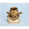 Image 1 : An unusual antique French gilt bronze and mar...