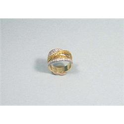 Am unusual 1960 design 18kt gold and 2-tone d...