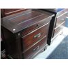 Image 3 : A AMERICA SOLID WOOD 6 PIECE MAHOGANY FINISH BEDROOM SUITE, INCLUDES: QUEEN/KING SIZE BED, 9 DRAWER