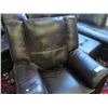 Image 1 : BROWN LEATHER ELECTRIC RECLINER