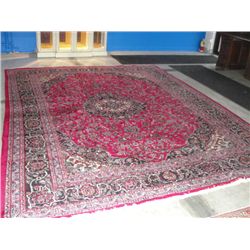 APPROX 11X13FT HAND KNOTTED PERSIAN AREA RUG