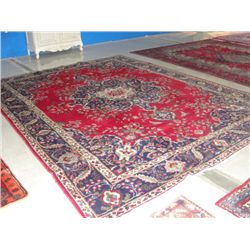 APPROX 11X13FT HAND KNOTTED PERSIAN AREA RUG