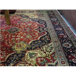 APPROX 8X11FT HAND KNOTTED PERSIAN AREA RUG