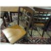 Image 2 : 15 PIECE SOLID WOOD DINING ROOM SUITE TABLE WITH 3 LEAVES, 10 CHAIRS, SIDE BOARD BUFFET