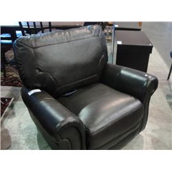 CHOCOLATE BROWN LEATHER RECLINER