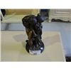 Image 2 : 14" BRONZE STATUE BOY AND GIRL 'EMBRACING '