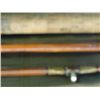 Image 2 : VINTAGE MILWARD'S MADE IN ENGLAND 3 PIECE SPLIT CANE FISHING ROD WITH SOFT CASE