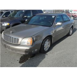 2002 CADILLAC DEVILLE 4 DOOR SEDAN BROWN, VIN#1G6KD54Y02U285758