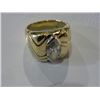 Image 2 : MENS 14KT YELLOW GOLD & WHITE GOLD RING WITH APPROX 1 - 3.28CT DIAMOND MARQUISE BRILLIANT