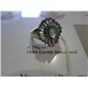 Image 2 : 10KT GOLD 1.83CT CUSTOM MADE TOPAZ & DIAMOND COCKTAIL RING