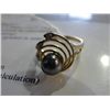 Image 2 : 10KT GOLD 1.80CT CUSTOM TAHITIAN PEARL & DIAMOND RING