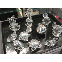 11 SWAROVSKI CRYSTAL SMALL FIGURINES