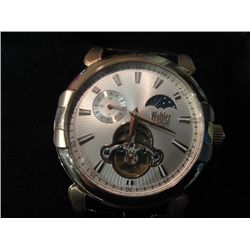 NEW MENS WRIST WATCH WITH SKELETON BACK