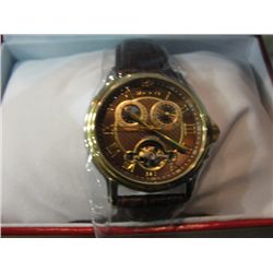 NEW MENS WRIST WATCH WITH SKELETON BACK