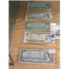 Image 1 : 6 ROYAL CANADIAN BANK NOTES, 5- $1.00, 1 - $5.00