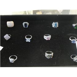 GROUP OF 11 ASSORTED RINGS