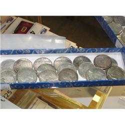 GROUP OF 20 1950'S/60'S ROYAL CANADIAN MINT SILVER HALF DOLLARS