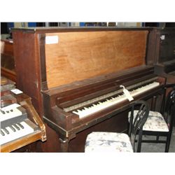 ANTIQUE MAHOGANY CASED  PIANO