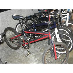 BLACK AND RED BMX BIKE