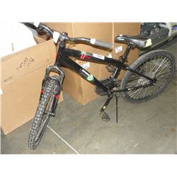 IRON HORSE 21SP MOUNTAIN BIKE = BLACK WITH RED AND GREEN