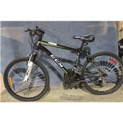 BLACK CCM 21 SPD FRONT SUSPENSION MOUNTAIN BIKE