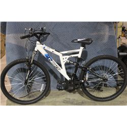 WHITE NEXT 18 SPD FULL SUSPENSION MOUNTAIN BIKE