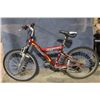 Image 1 : RED INFINITY 21 SPD FRONT SUSPENSION MOUNTAIN BIKE