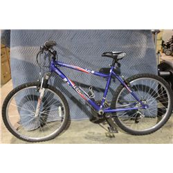 BLUE TECHPRO 18 SPD FRONT SUSPENSION MOUNTAIN BIKE