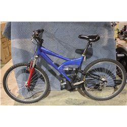 BLUE NO NAME 21 SPD FULL SUSPENSION MOUNTAIN BIKE