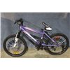 Image 1 : PURPLE SUPERCYCLE 5 SPD FRONT SUSPENSION KIDS MOUNTAIN BIKE
