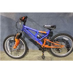 BLUE NORCO 5 SPD FULL SUSPENSION KIDS MOUNTAIN BIKE