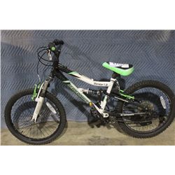 BLACK NAKAMURA 6 SPD FULL SUSPENSION KIDS MOUNTAIN BIKE