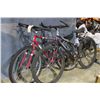 Image 1 : 2 BIKE : RED KONA 21 SPD MOUNTAIN BIKE AND PURPLE MOUNTAIN TOUR 18 SPD MOUNTAIN BIKE