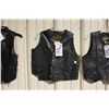 Image 2 : GENUINE LACED 2 EXTRA SMALL BLACK LEATHER LADIES VEST