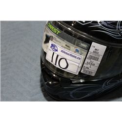 SHOEI "QWEST" LARGE BLACK FULL SHIELD ROAD MOTORCYCLYE HELMET