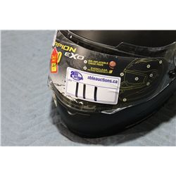 SCORPION EXO LARGE BLACK FULL SHIELD ROAD MOTORCYCLYE HELMET