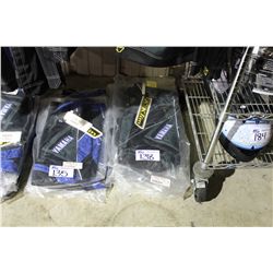 LOT OF 5 ASSORTED SIZED YAMAHA GREEN / BLACK NAME BRAND RIDING PANTS