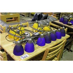 LARGE LOT OF HANGING PENDANT LIGHTING